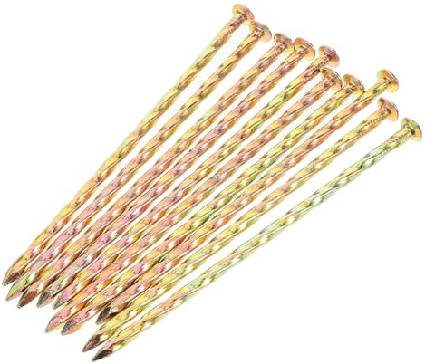 ibasenice 10piezas Estacas Metálicas para Paisajismo De Clavos De para Césped Artificial De Jardinería Fijación De Clavos De Acero Al