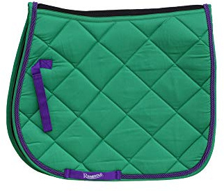 Rhinegold Unisex's 416-P-GRN Elite Carnival Saddle Pad, Green, Pony