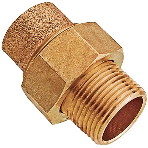 MegaHaustechnik Löt Fitting 4341G Verschraubung konisch metallisch dichtend i-AG Muffe zum Löten für Kupfer Rohr Außendurchmesser 22mm mit 3/4 Rohr Zoll Außengewinde Anschluss Trinkwasser geeignet