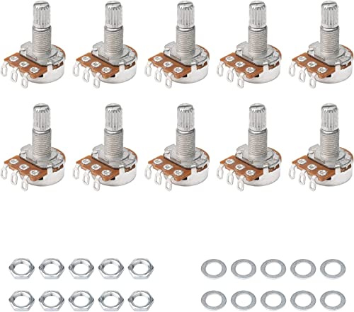 Pxyelec Guitar Potentiometer A500K OHM Pack of 10