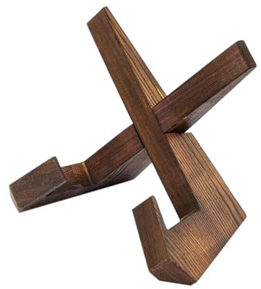 WeddHuis Support de Livre de Cuisine en Bois, Porte-Livre, Support de Recettes, Support de Livre pour Lecture au Lit, pour Cuisine, Support iPad Tablette, Décoration Vintage