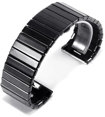 RTRCAGAKM Ersatzarmband aus Keramik, passend for Rado, passend for die for DIAMASTER-Serie, schwarze Uhrenkette, Herren-Uhrenarmband, 27 mm, 35 mm(35mm)