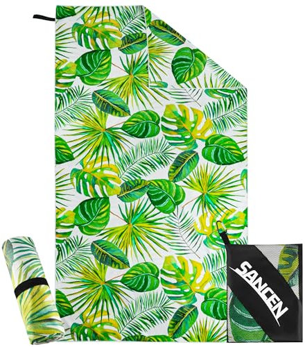 Toalla Playa XXL 90×180 cm, Toalla Grande de Microfibra de Secado RáPido, Toalla de Baño Sin Arena, Manta de Playa Mujer