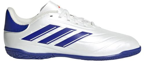adidas Unisex Kinder COPA Pure II Club Football Boots Indoor, Cloud White/Lucid Blue/solar red, 28 EU