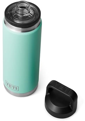 YETI Rambler Bottle Chug, Vacuum Insulated Stainless Steel Bottle with Chug Cap, Seafoam, 26 oz (760 ml)