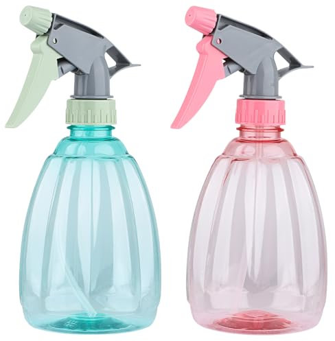Yzpklhw 1 Pcs 500ml Water Spray Bottles for Cleaning Gardening, Spray Bottle for Hair Plants, Plastic Empty Mist Spray Bottles, Plant Spray Bottle, (Big melon style)