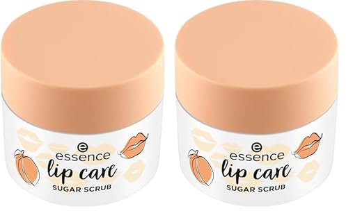 Essence Cosmetics lip care SUGAR SCRUB gommage lèvres, humidifiant - hydratant, régénérant, protecteur (9g) (Lot de 2)