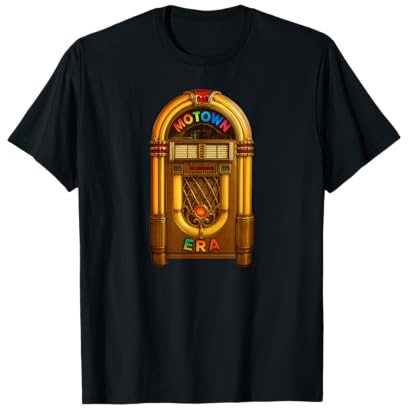 Motown Era Nostalgic Jukebox Design Retro Music Vibes Maglietta