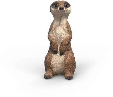 schleich WILD LIFE | Surikaten 14935 | Detaljerad djurfigur och samlarfigur | Zoo Toys | Present för flickor och pojkar | Födelsedagsdekoration | Figur från 3 år | 4 x 4 x 2 cm