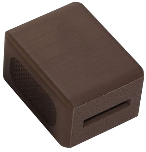 EPIGEIST Contenedor Pequeño para Desechar Cuchillas Usadas, Caja de Almacenamiento Segura de Hojas de Afeitar Compatible Peluquerías, Diseño Compacto Marrón W117 para Reciclaje Higiénico
