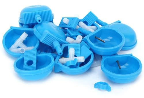Almeigrity 10 set abbeveratoio per conigli, ciotola per alimentazione, accessori per gabbie agricole, forniture per animali roditori
