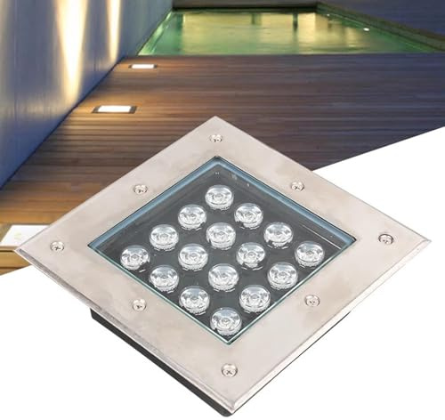 LED - AC85-265V LED-lampor for infälld markbelysning, IP66 vattentäta utomhuslampor for nedgrävning, for trädgårdsbelysning och landskapsbelysning(Green,24W AC85 265V)