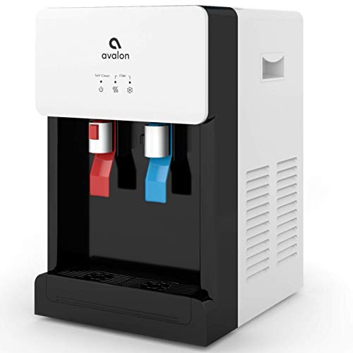Avalon A8CTBOTTLELESSWHT Countertop Self Cleaning Touchless Bottleless Cooler Dispenser Hot & Cold Water, NSF Certified Filter, UL/Energy Star, White