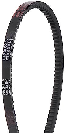 sourcing map 2pcs 13x880 Cogged V-Belts AX Section Drive Raw Edge Belt 880mm Inner Girth 13mm Width 8mm Thickness EPDM for Power Transmission