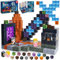 GraceDuck Magnetic Blocks - 150 PCS Build Magnetic Dark Castle Sword Domain World - Construction Cube Toys - STEM Montessori Sensory Toys for Toddlers Ages 3+ for Boy & Girl