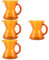 TOPPERFUN 4 Piezas Verter Sobre La Cafetera Hogar Jarra Mini Cafetera Hervidor De Café Cafetera Portatil Cafetera De Cristal Tetera Clara Tetera Para Cafe Cafetería Amarillo Vidrio