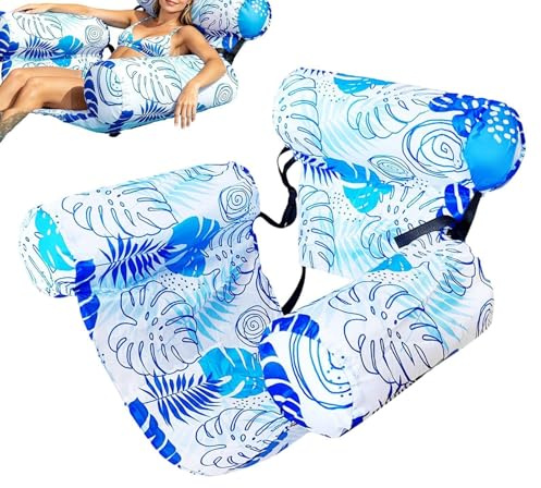 Sillón Flotante para Piscina - Gran Silla Hinchable Flotante - Flotadores Acuáticos Adultos - para Playa, Río, Verano, Juegos, Bar, Muelle, Interior, Exterior, Diversión y Relajación