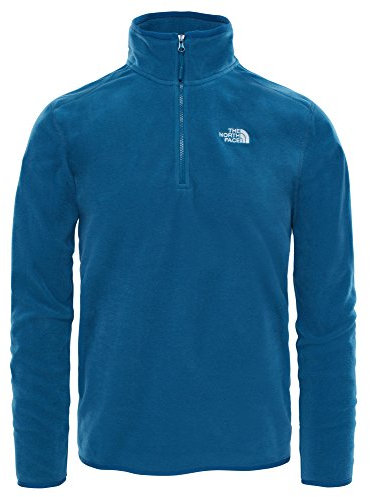The North Face T92UAR 100 Glacier Pullover, Uomo, Monterey Blue, S
