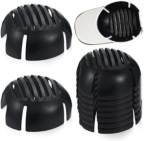 Universal Bump Cap Insert Lightweight Baseball Bump Cap Safety PE Lined Bumper Hat Insert (Black,8 Pieces)
