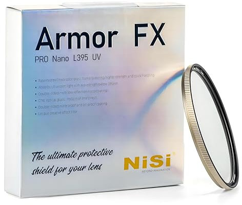 NiSi Armor FX UV Filter 67mm – Explosionssicherer UV-Schutzfilter, Objektivfilter mit beidseitiger Multi-Layer Nano-Beschichtung und Schutz des Objektiv