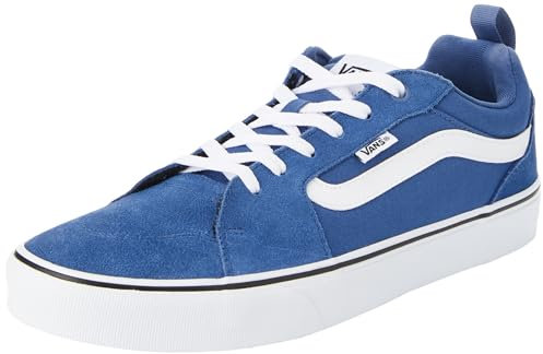 Vans Herren Filmore Sneaker, Suede Canvas Blue White, 39 EU