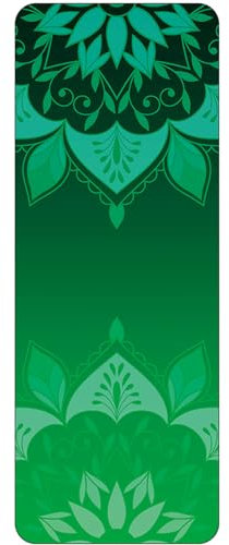 FANSU Yogamatte rutschfest, 1 mm Dicke Reise Yogamatte Faltbar Leicht Sportmatte und Fitnessmatte Meditationsmatte Trainingsmatte Pilates Matte Gymnastikmatte Turnmatte für Zuhause (183x68cm,Yoga 6)