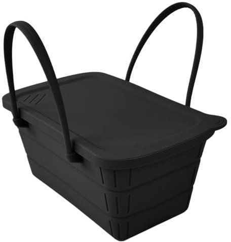 Secchiello di ghiaccio - secchio pieghevole in silicone | Secchielli di ghiaccio per feste | Vasche da bagno per bevande pieghevoli in silicone con manico | Forniture per feste di grande capacità per