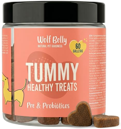 Wolf Belly - Prebióticos y Probióticos Perros (60 Galletas)