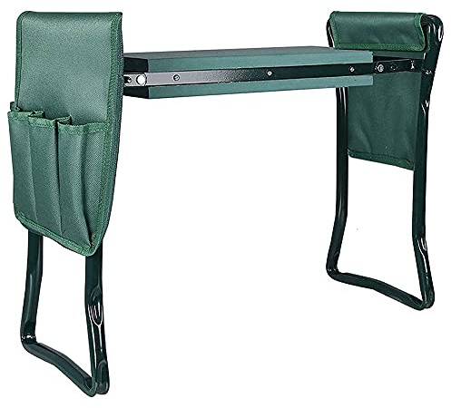 KFGISD, Tabouret de Jardin à Genoux, siège à Genoux, Chaise de Jardin Polyvalente avec Sac à Outils, Facile à Transporter et à Plier,Tabouret de Jardin