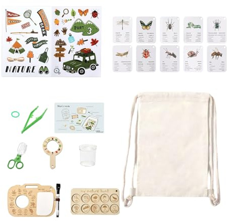 Giochi per Esplorazione all'Aperto | Gioco Microscopio Piante | Kit Esplorazione Ragazze | Regalo Unisex Ragazzi Teenager Scuola Compleanno Campeggio Giardino Cortile