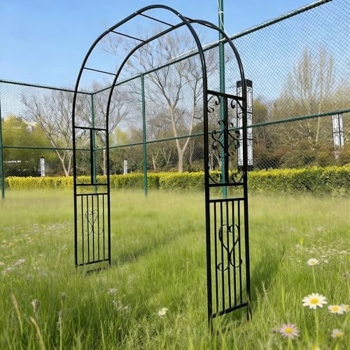 Dtyubfg 180x40x230cm Arco Metálico de Jardín, Arco de Rosas, para Rosales y Plantas Trepadoras, Rosetón Independiente para Decoración de Jardines,fácil de Montar, Duradero y Resistente