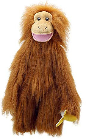 The Puppet Company Primats Moyens Orang-outan Marionnette à Main, Marron