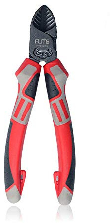 Skärande tång arbetsbesparande tång kraftiga tänger med halkfritt handtag för att skära trådplastprodukter, liten metalltråd (15 cm diagonala skärtång)