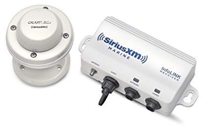 Simrad WM-4 SiriusXM Marine Satellite Weather/Audio Receiver with Shakespeare SRA-50 Antenna