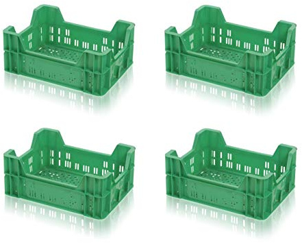 4 cajas de verduras verde 40 x 30 x 16,5 cajas de fruta * Caja de verduras frutas patatas 40 x 30 x 17