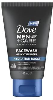 Dove Men+Care Facewash Hydration Boost - Soin de la peau pour homme - Nettoyant pour le visage - Hydrate essentiellement sans laisser de sensations de tension - 1 x 100 ml