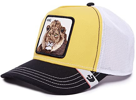 Goorin Bros. Trucker Cap MV Lion Yellow Gelb Schwarz Weiß, Size:OneSize