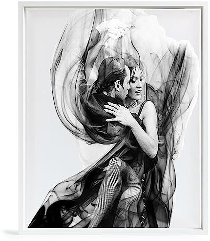 Cornice portafoto vuota per tela su telaio, formato 50 x 70 cm, colore bianco