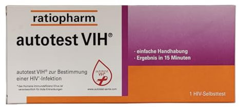 autotest VIH I Selbsttest zur schnellen und zuverlässigen Feststellung einer HIV-Infektion I Diskret und einfach daheim durchführbar I Spar-Set plus Pharma Perle give-away (autotest VIH 1x)