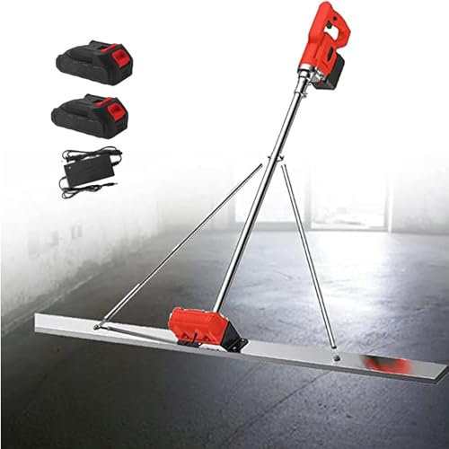 Vibratore per calcestruzzo, Kit vibratore elettrico senza fili per massetto, motore vibratore per cemento massetto, alimentato a batteria, due batterie
