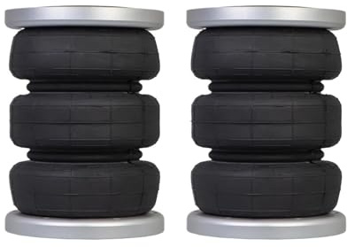 Kit de suspensión neumática universal 3S2300F de 2 piezas, bolsa for amortiguador neumático con brida de aluminio