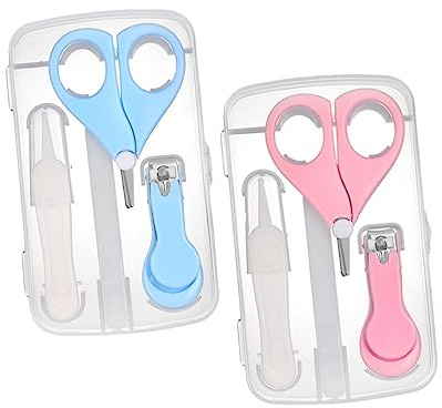 minkissy Set Manicure Bambina Tagliaunghie Protetto, Limetta e Spazzolino per Unghie e Piedi, per Ragazzo Ragazza e Ragazzo Ragazza