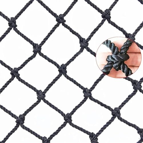 Katt- och barnsäkerhetsnät, 1 x 1 m till 6 x 10 m, klättrings- och stegebar, multifunktionellt skyddsnät för balkonger, upphöjda sängar och enheter, slitstark säkerhetslösning.