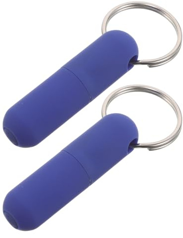 ARTSEWPLY 2 Pièces Porte-Clés Coupe-Cigares Métal Robuste 2 Pièces Perforatrice Cigare Bleue Compacte Outil de Poche pour Tirage Fluide et Usage Polyvalent en Extérieur