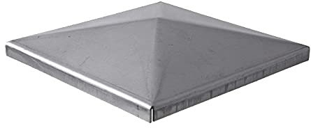 Couvre pilastre acier 150x150mm chapeau couvre poteau à souder