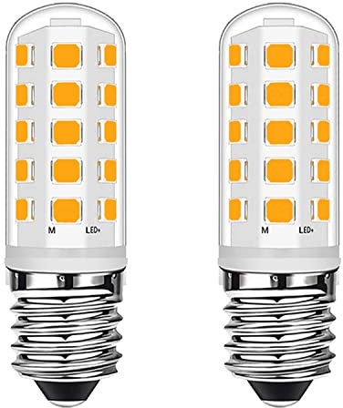 Ugvmn E14 LED Warmweiss 3W Entspricht 28W Halogenlampen, E14 LED für Kühlschrank, LED E14 Glühbirne für Dunstabzugshaube, LED E14 Warmweiß Kein Flimmern, LED Lamp E14, 2 Stück