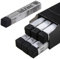 6 Stück Schwarz Weiche Pastellkreide Set Künstler Quadratische Softpastellkreide Professionelle Weichpastell Buntstifte Einfarbig Zeichnung Soft Pastels für Künstler, Kinder, Schule, Kunstunterricht