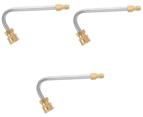 BESPORTBLE 3pièces Extension Haute Pression Inoxydable pour Nettoyeur Haute Pression Accessoire Pratique pour Lavage De Voiture Et Nettoyage Extérieur