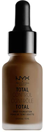 NYX Professional Makeup Total Control Drop Foundation, Precise Dosage, Buildable Coverage, Long Lasting, Vegan Formula, Matte Finish, Shade: Deep Espresso