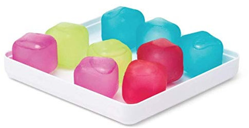 Reusable Ice Cubes and Tray Rainbow